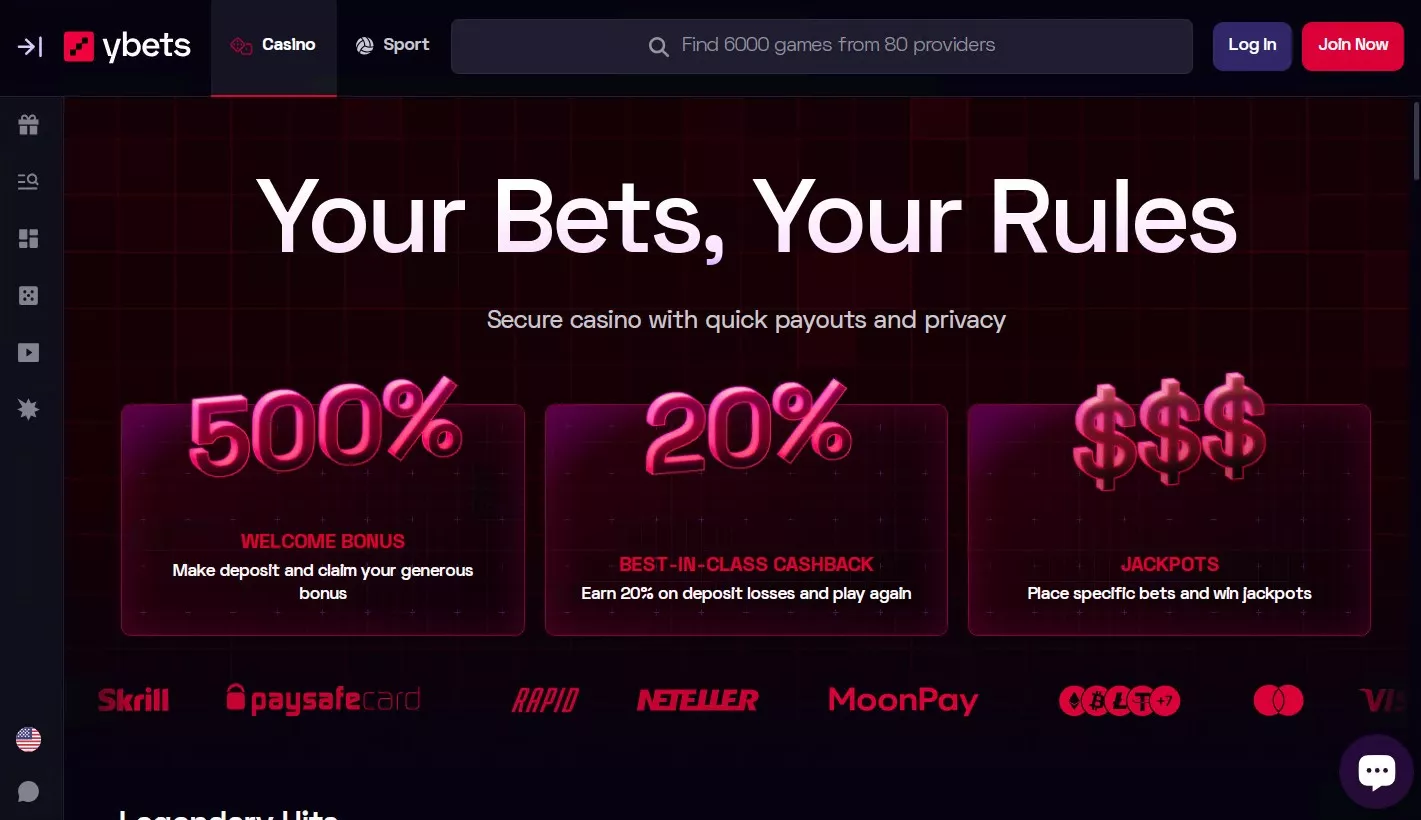 Ybets Casino in Nederland image 3